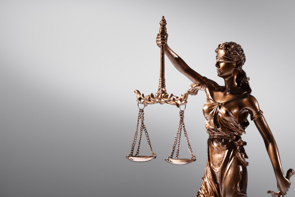 Estátua representando a justiça